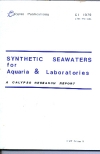 Synthetic Seawaters. Artifical seawater