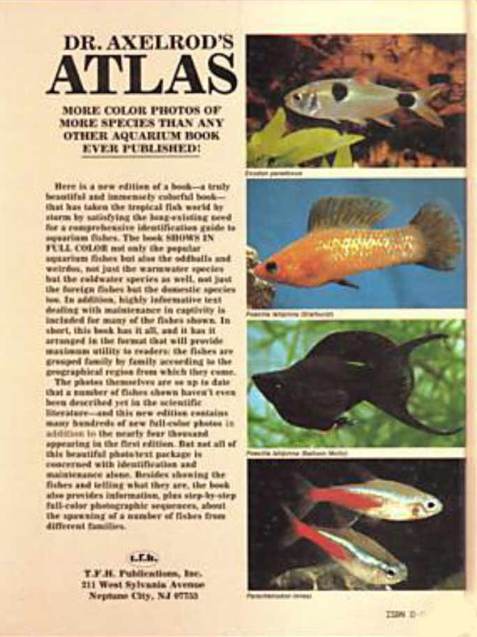 Atlas of Freshwater Aquarium Fishes 2. 